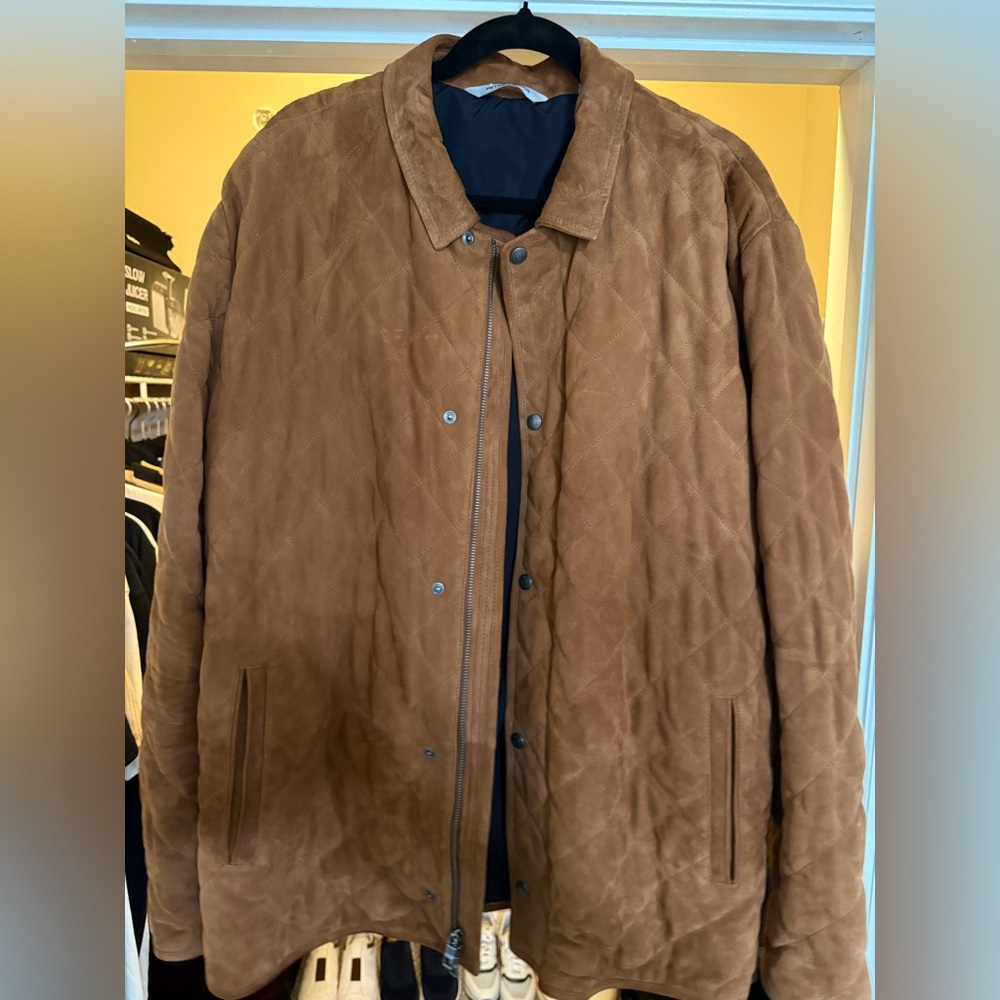 Peter Millar Tan Quilted Jacket
